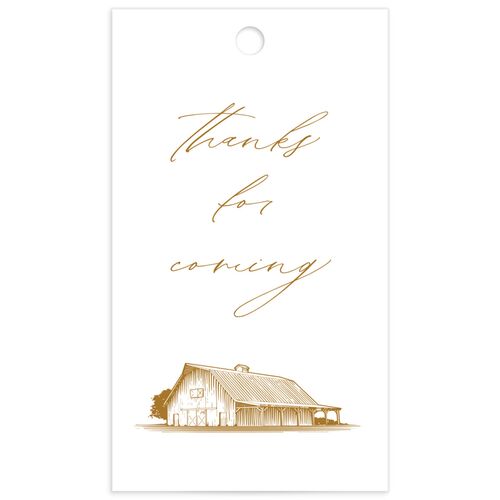 Traditional Landscape Favor Gift Tags - 