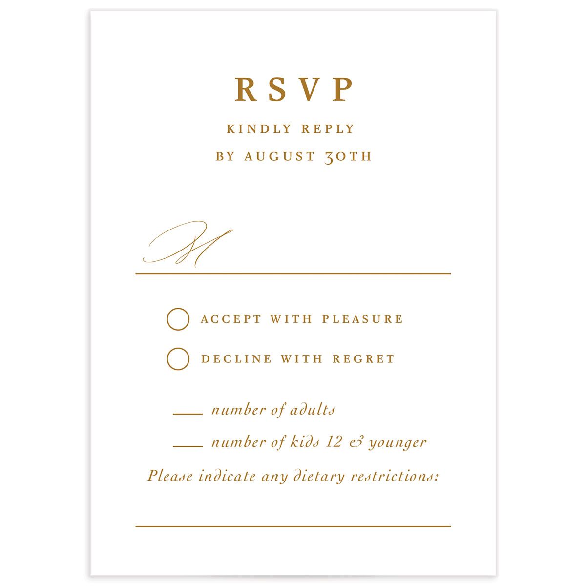 Traditional Landscape Wedding Response Cards