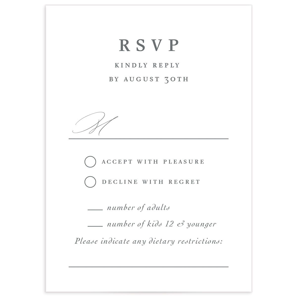 Traditional Landscape Wedding Response Cards