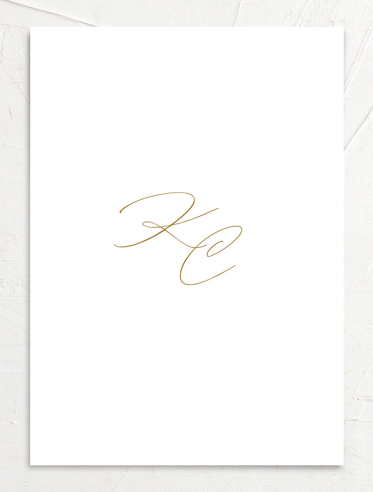 Traditional Landscape Save the Date Cards back in gold