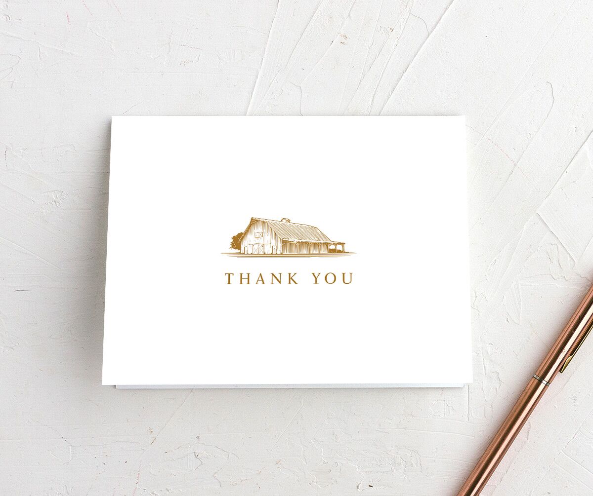 Traditional Landscape Thank You Cards front