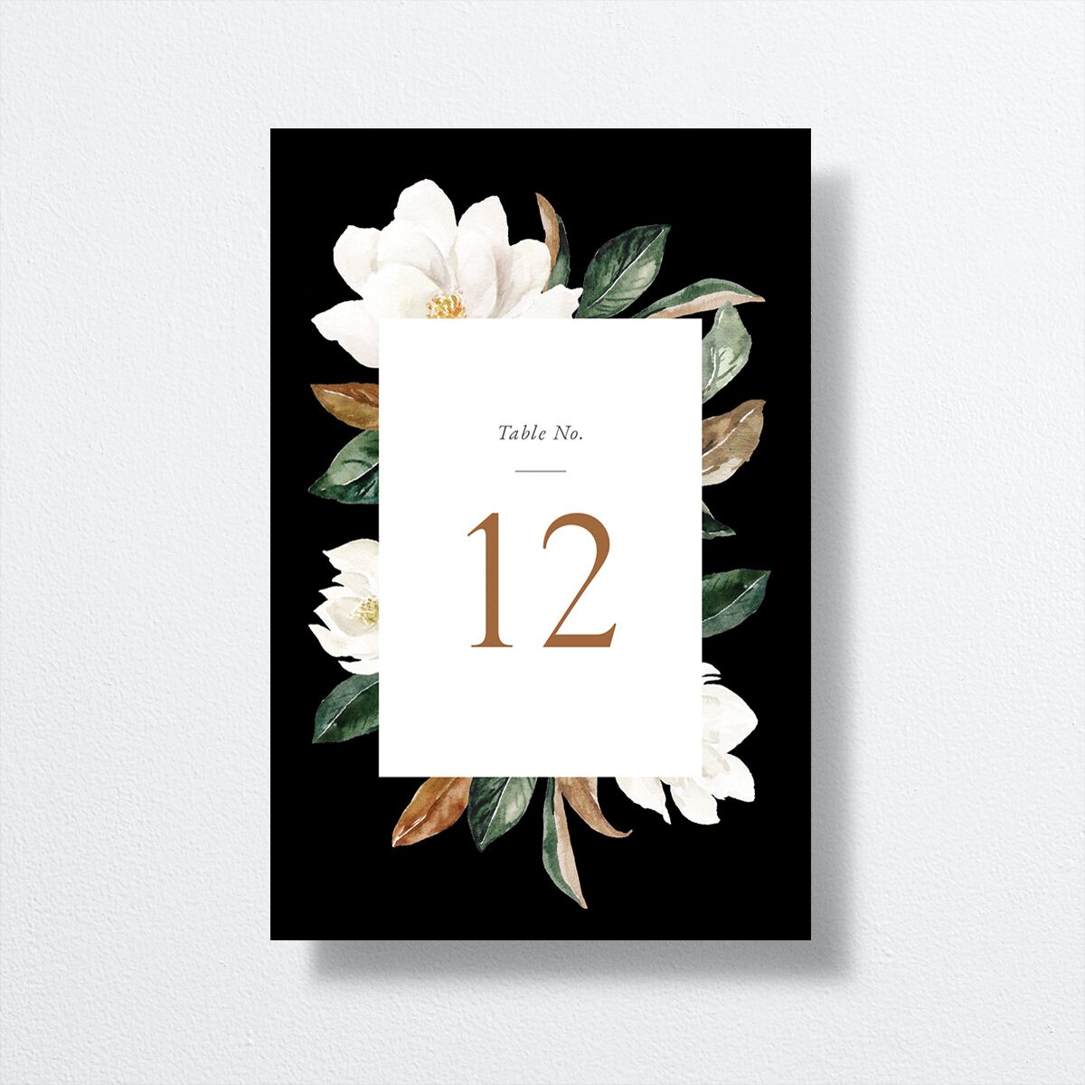 Southern Magnolia Table Numbers Midnight Signature