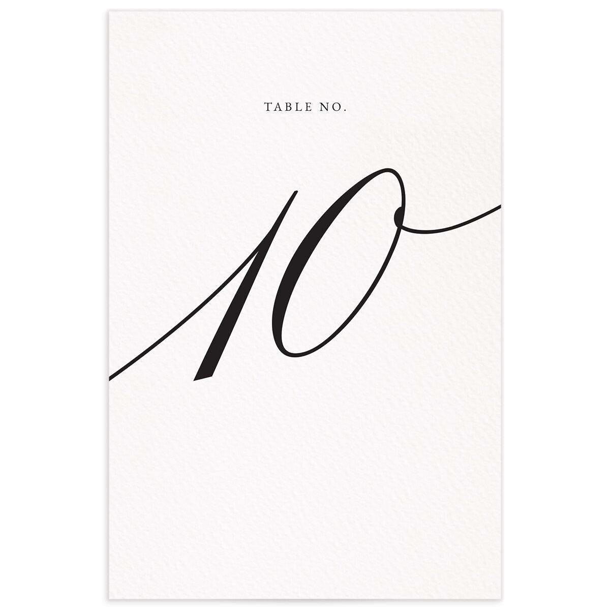Exquisite Calligraphy Table Numbers