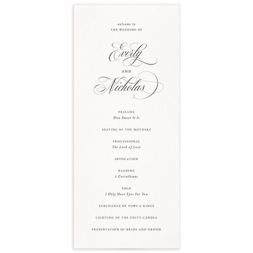 Exquisite Regency Wedding Programs - 