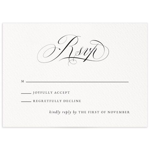 Exquisite Regency Wedding Response Cards - 