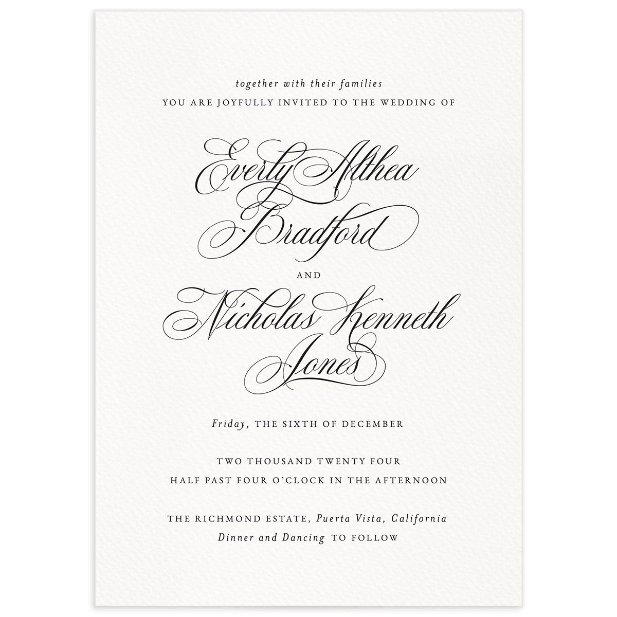 Exquisite Regency Wedding Invitations