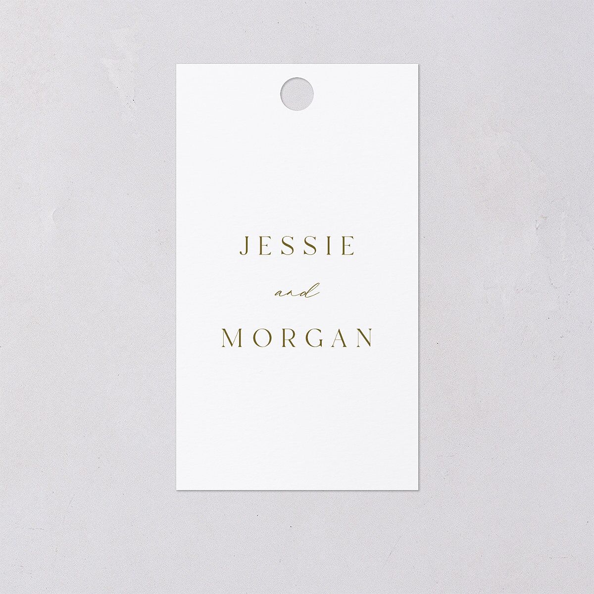 Southern Spanish Moss Favor Gift Tags Pure White Signature