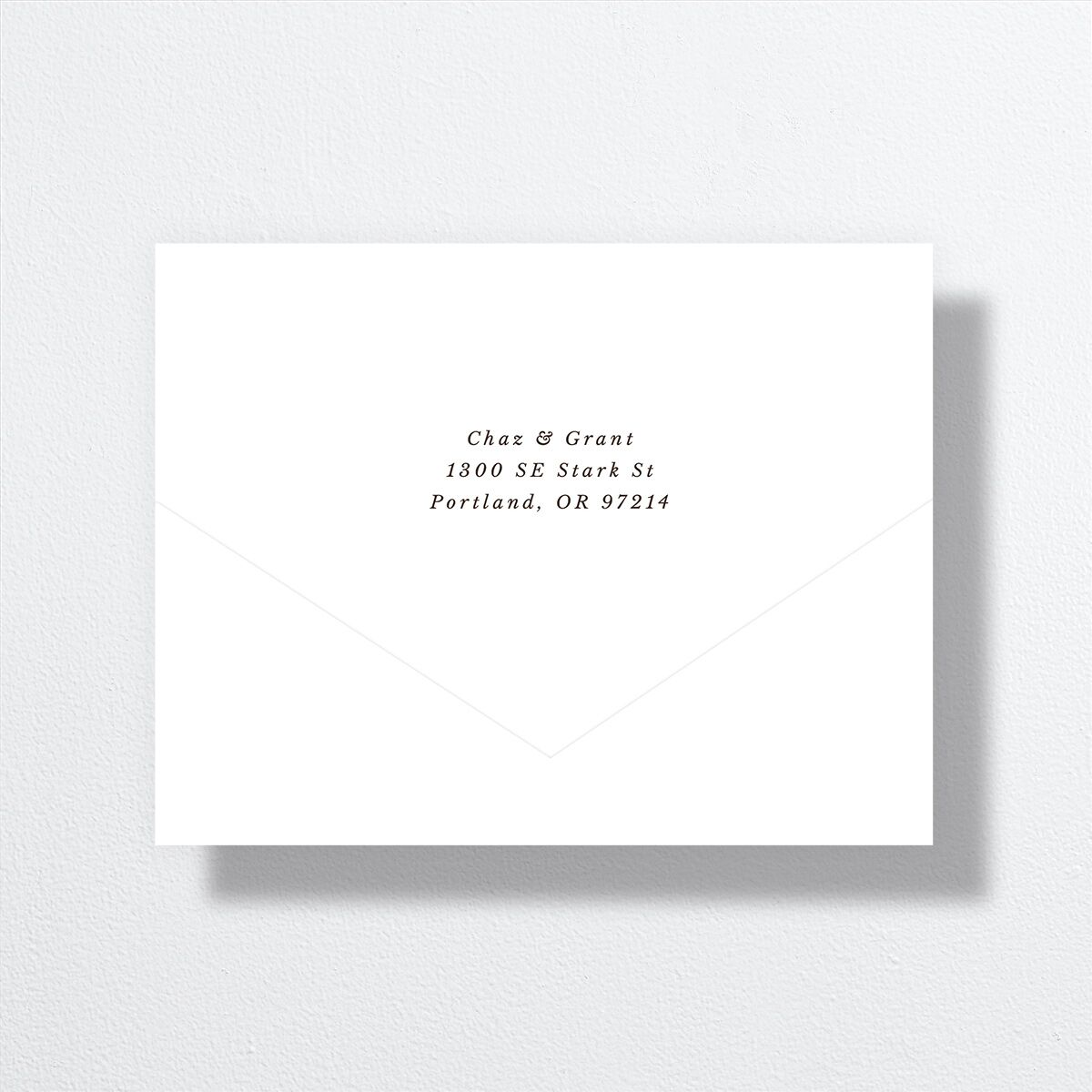 Leafy Hoops All-in-One Wedding Invitations Eucalyptus Signature Light Both Recipient and Return Addresses No