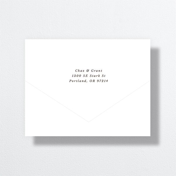 Leafy Hoops All-in-One Wedding Invitations Eucalyptus Signature Light Both Recipient and Return Addresses No