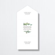 Leafy Hoops All-in-One Wedding Invitations Eucalyptus Signature Light Both Recipient and Return Addresses No