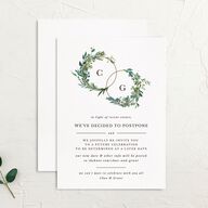 Leafy Hoops Change the Date Card Eucalyptus Signature