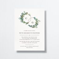 Leafy Hoops Change the Date Card Eucalyptus Signature