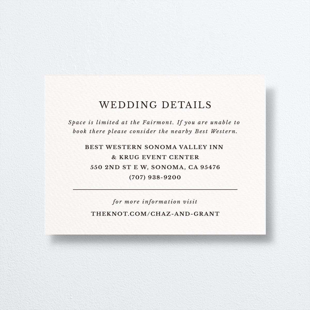 Leafy Hoops Wedding Enclosure Cards front in Green