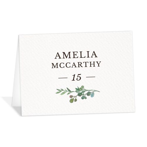 Leafy Hoops Place Cards