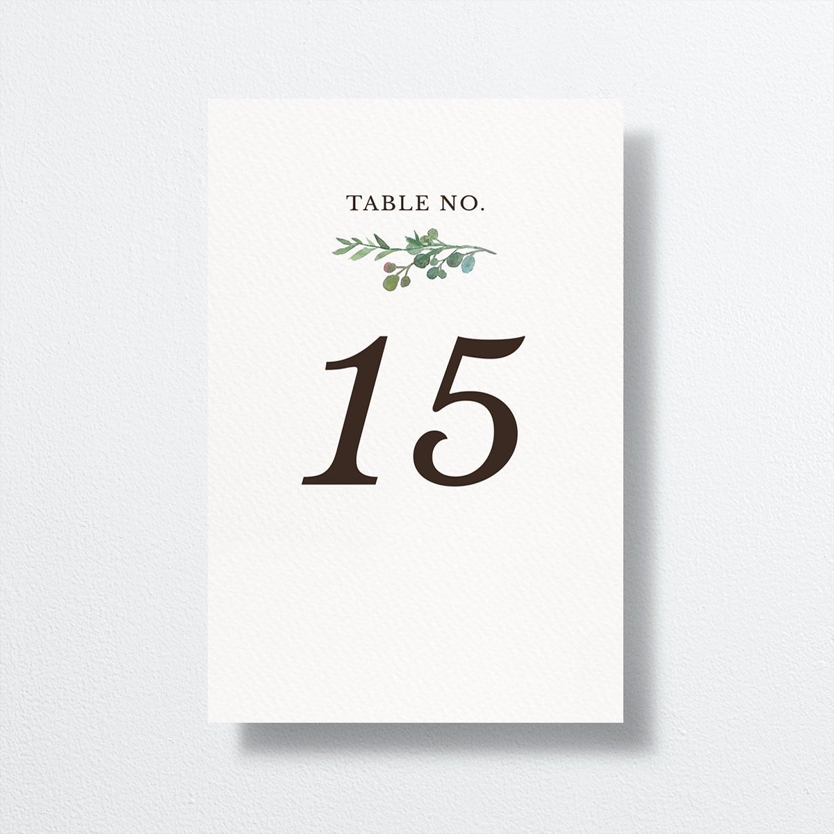 Leafy Hoops Table Numbers back in Green