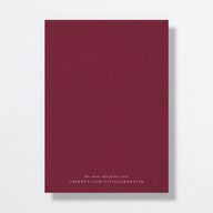 Beloved Floral Save The Date Cards Dark Berry Signature smooth No Standard