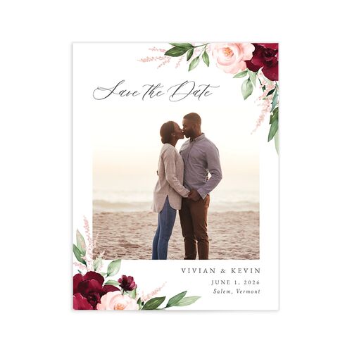 Beloved Floral Save the Date Petite Cards - 