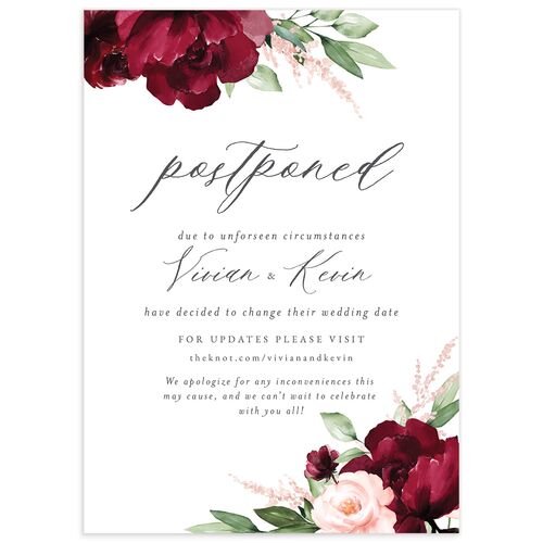 Painted Florals Change the Date Cards - 