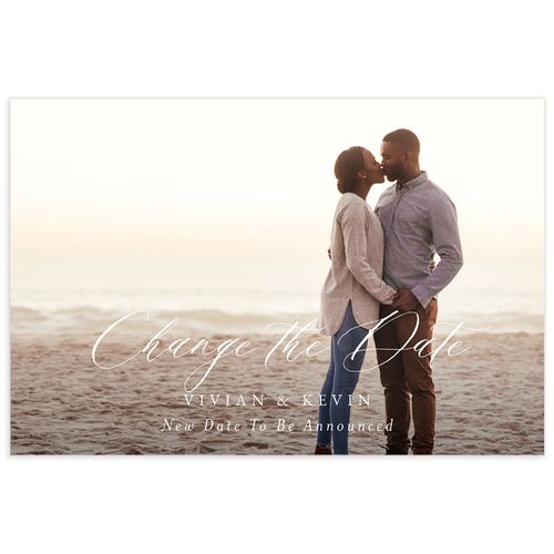 Painted Florals Change the Date Postcards - 