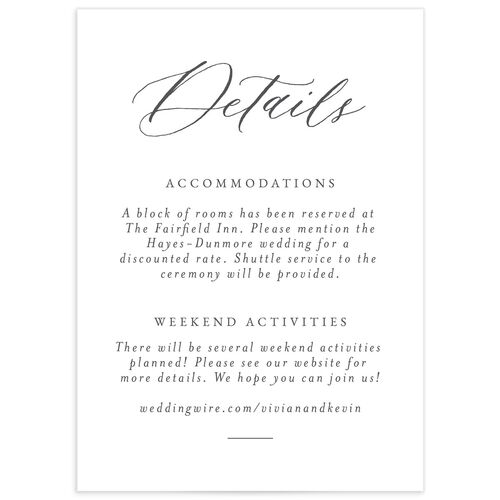 Painted Florals Wedding Enclosure Cards - 