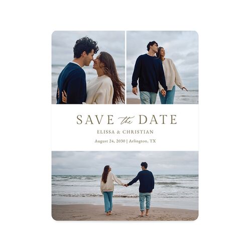 Elegant Images Save The Date Magnets Pure White Magnet Paper