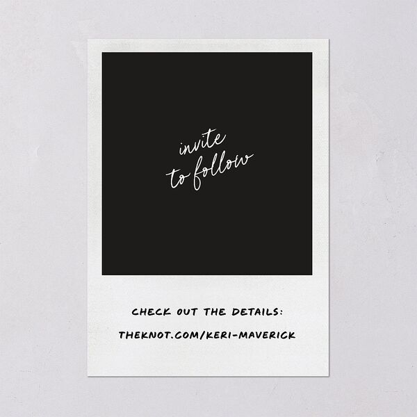 Modern Writing Save the Date Cards Snow Signature smooth Blank No Standard