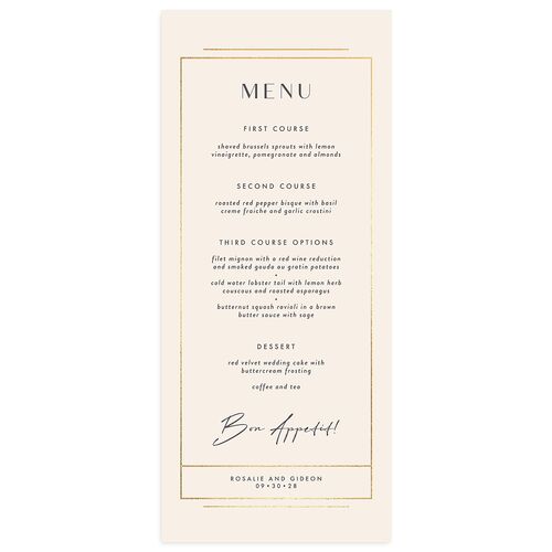 Refined Frame Menus Gold Snow Signature