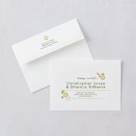 Wildflower Nouveau Wedding Invitations Dark Camo Signature Blank No Standard