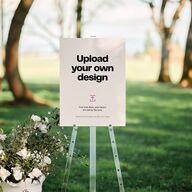 Upload Your Own Design Portrait Photo 18"x24" Welcome Sign Pure White Standard Indoor Foam Core M Welcome