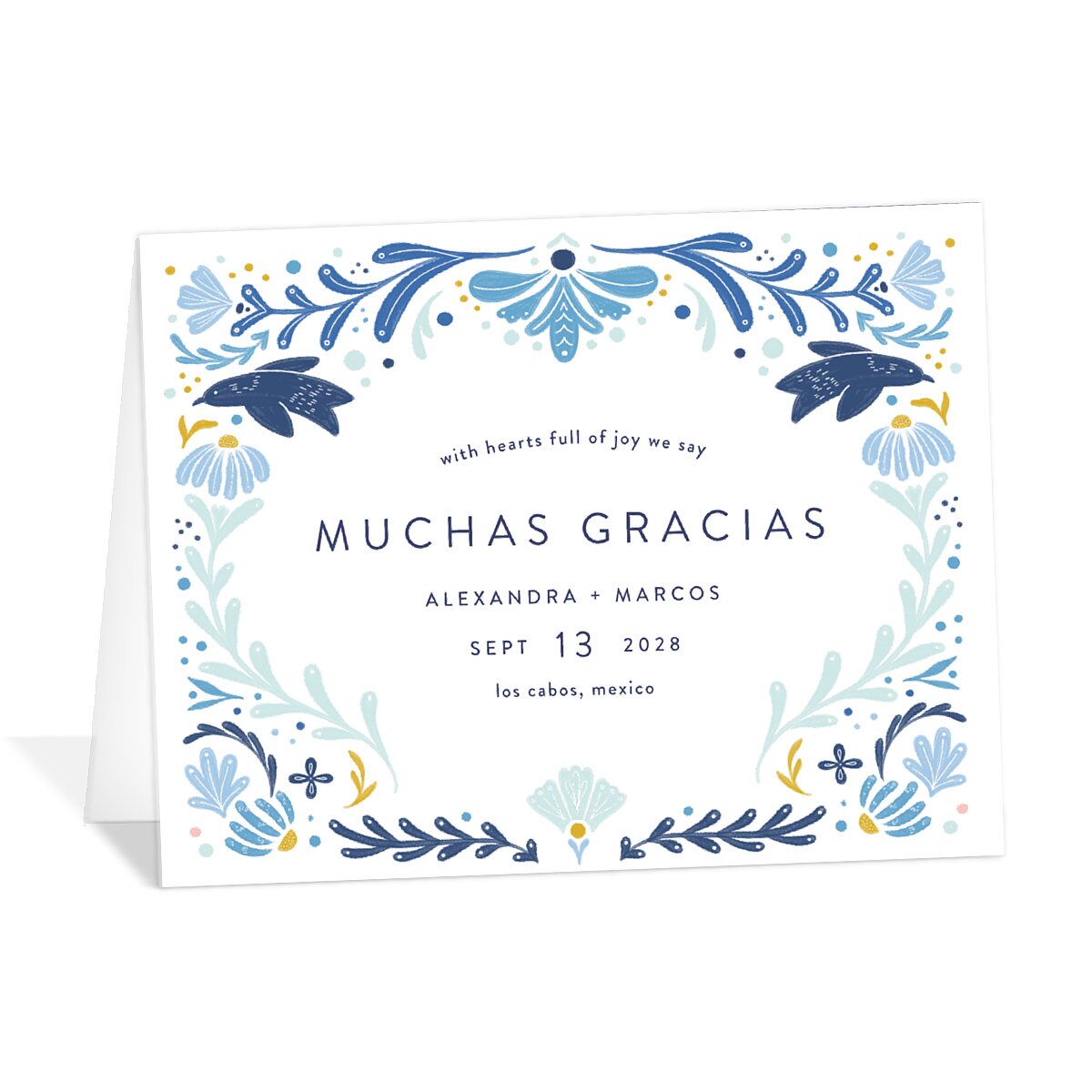 Folk Art Thank You Cards