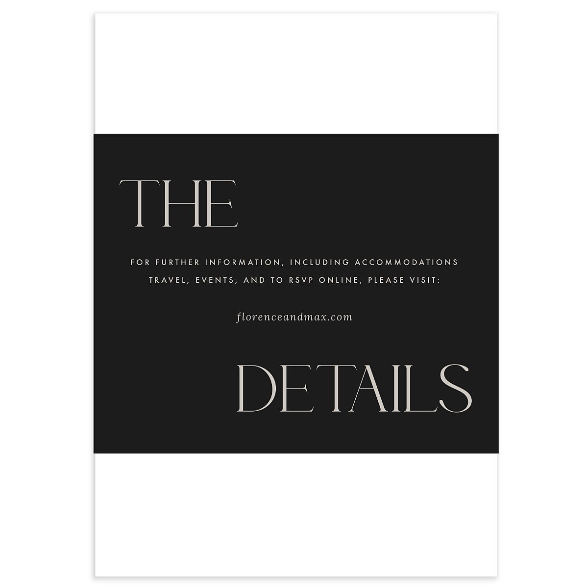 Modern Initials Wedding Enclosure Cards