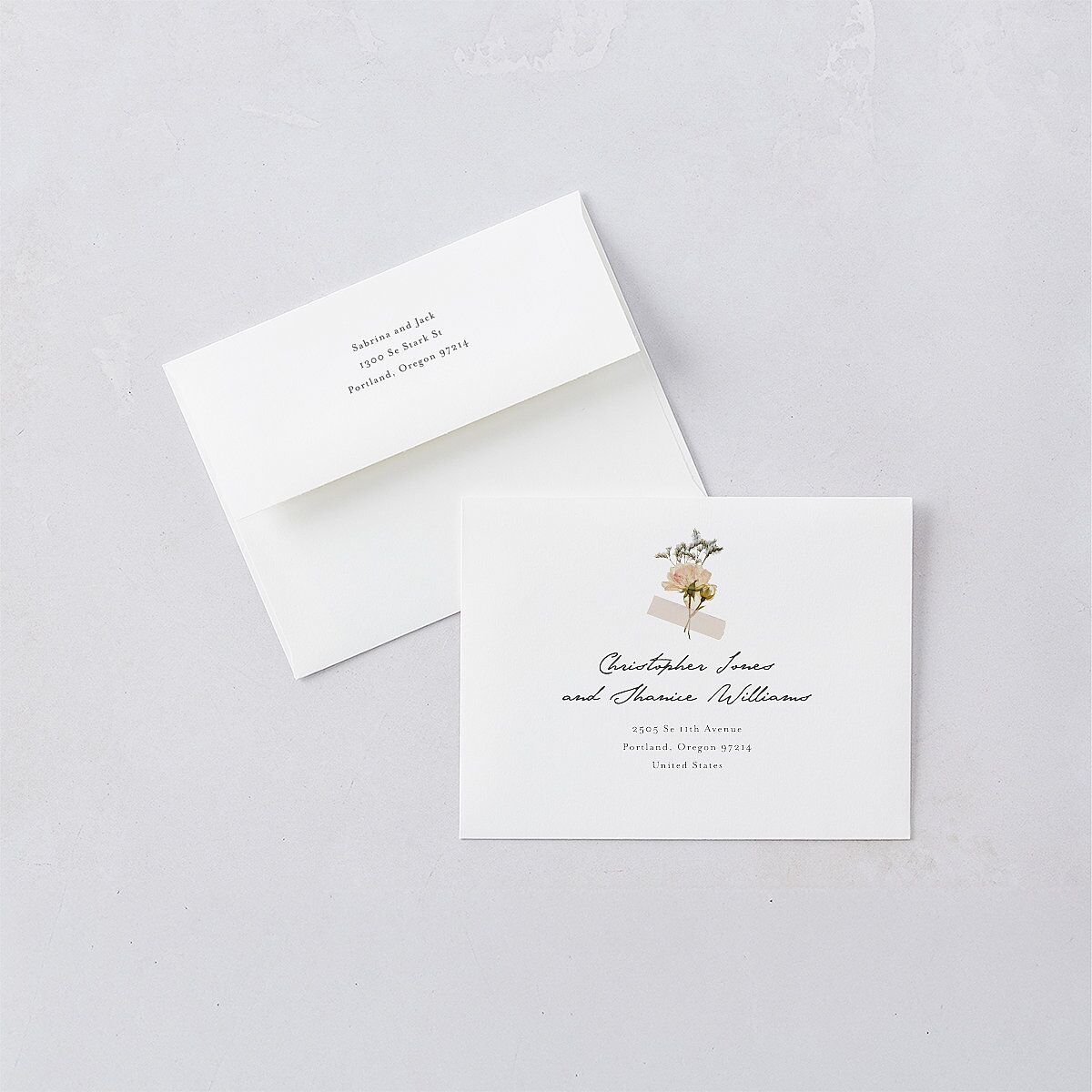 Scrapbook Photo Thank You Cards Linen