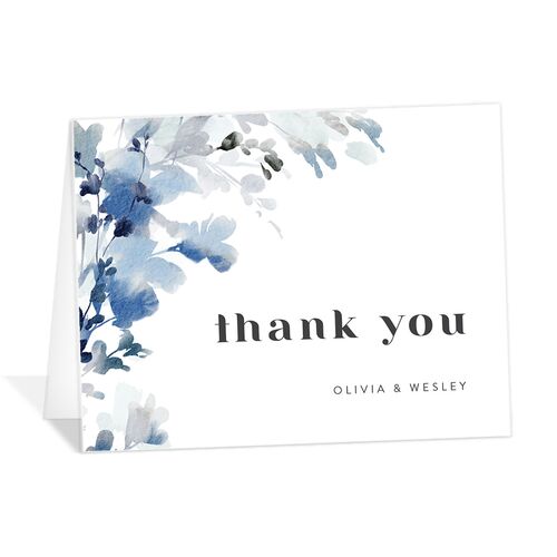 Watercolor Blooms Thank You Cards - 