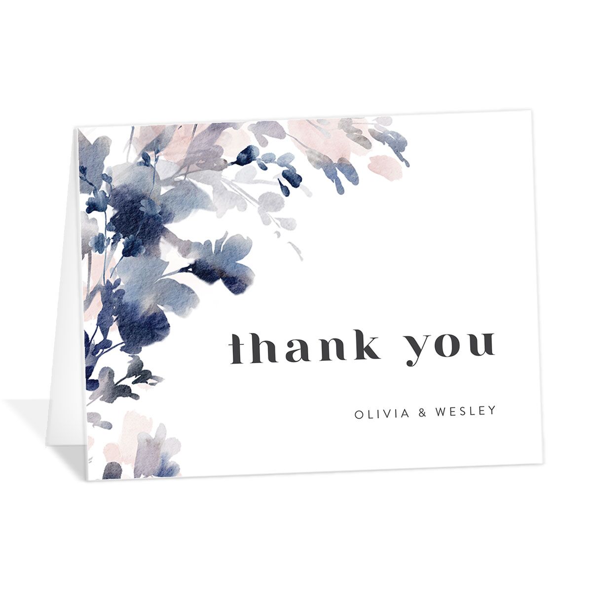 Watercolor Blooms Thank You Cards