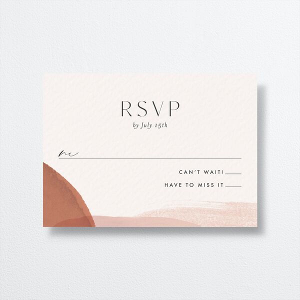 Abstract Watercolor Wedding Response Cards Emerald Signature