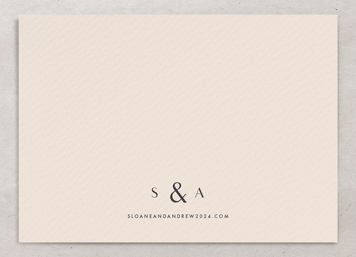 Contemporary Brushstroke Save the Date Cards back in Gold