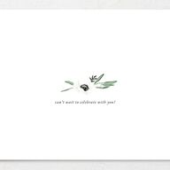 Classic Anemone Bridal Shower Invitations Hunter Green Signature