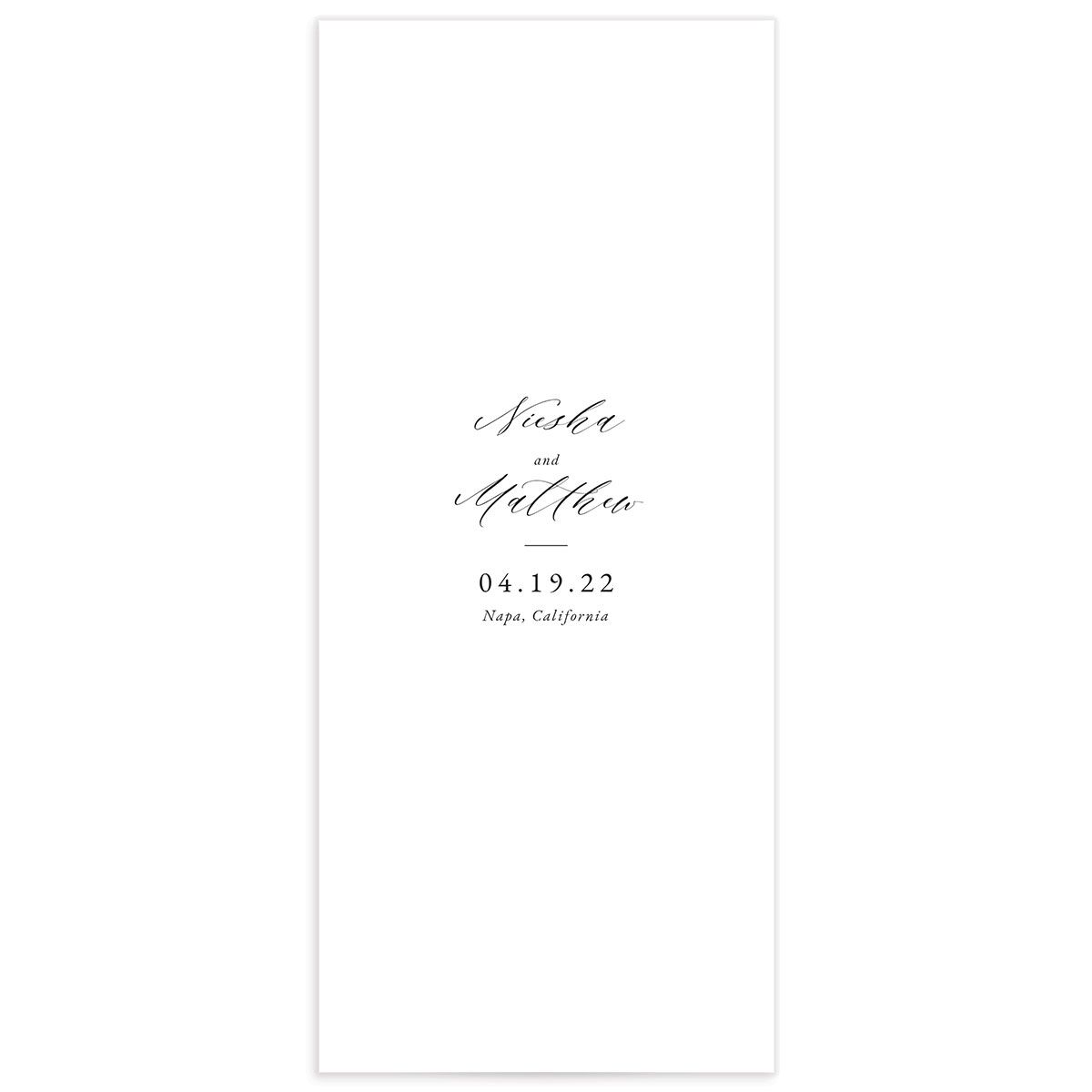 Elegant Windflower Menus back