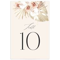 Neutral Bohemian Table Numbers Soft Pink Signature