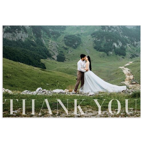 Contemporary Chic Thank You Postcards - 