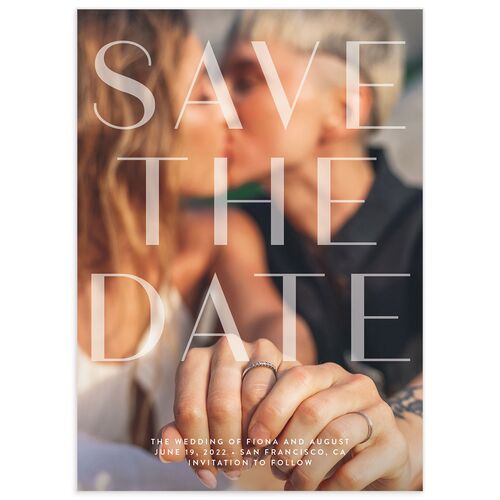 Watercolor Droplet Save the Date Cards - 