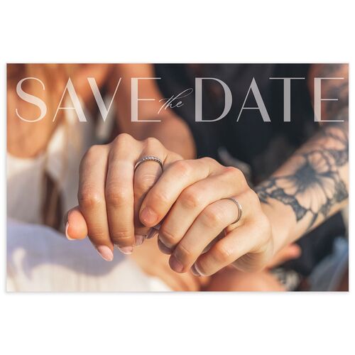 Watercolor Droplet Save the Date Postcards - 