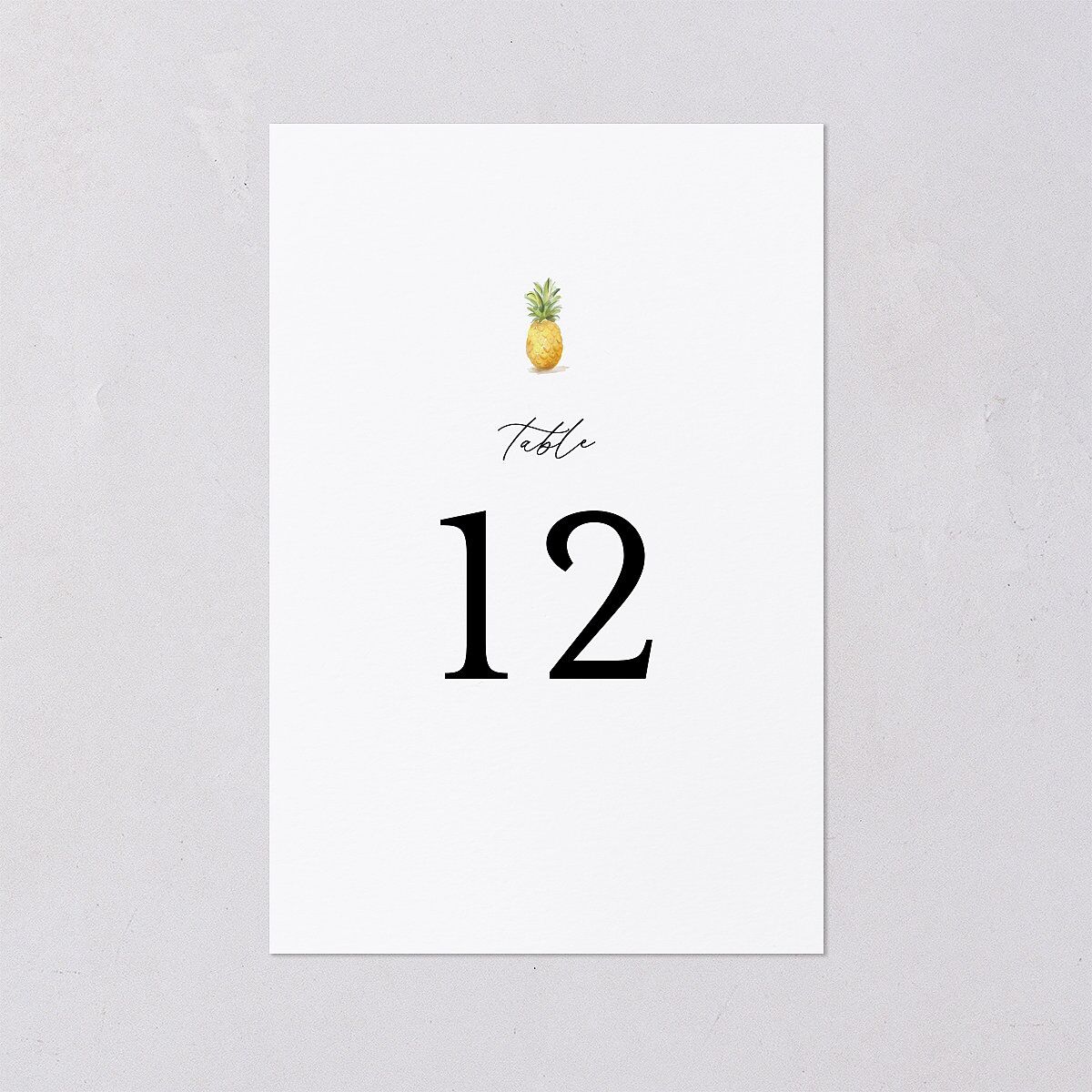 Charming Charleston Table Numbers Pure White Signature