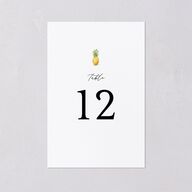 Charming Charleston Table Numbers Pure White Signature
