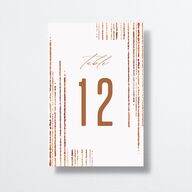 Classic Cascade Table Numbers Snow Signature