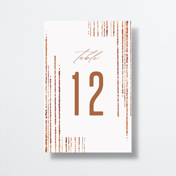 Classic Cascade Table Numbers Snow Signature