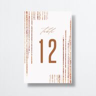Classic Cascade Table Numbers Snow Signature