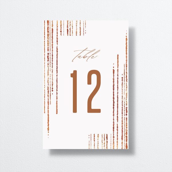 Classic Cascade Table Numbers Snow Signature