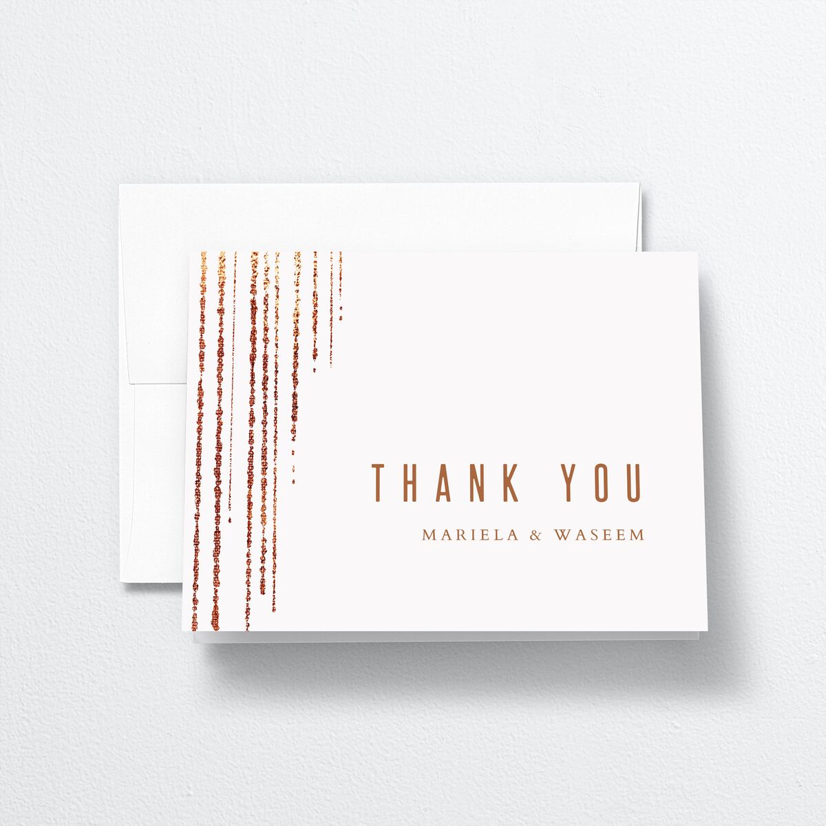 Classic Cascade Thank You Cards Snow