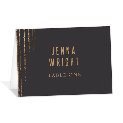 Metallic Glamour Place Cards - 